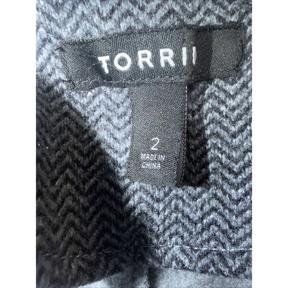 Torrid 2 Gray Bouckle Belted Double Breasted Pea Coat Classic‎ Career Minimalist - Picture 8 of 14